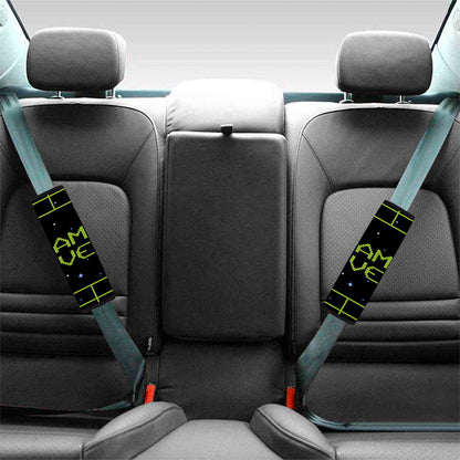 8-Bit Game Over Print Car Seat Belt Covers