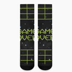 8-Bit Game Over Print Crew Socks