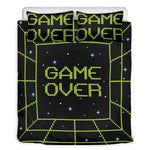 8-Bit Game Over Print Duvet Cover Bedding Set