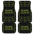 8-Bit Game Over Print Front and Back Car Floor Mats