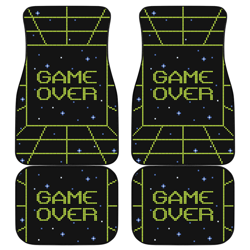 8-Bit Game Over Print Front and Back Car Floor Mats