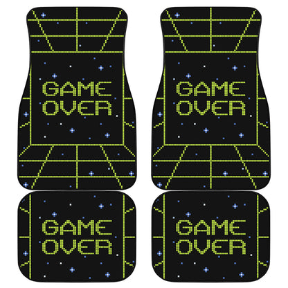 8-Bit Game Over Print Front and Back Car Floor Mats
