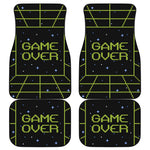 8-Bit Game Over Print Front and Back Car Floor Mats