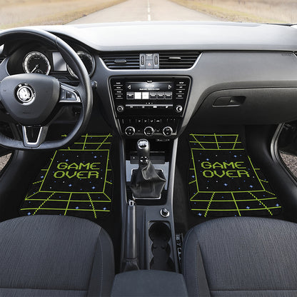8-Bit Game Over Print Front and Back Car Floor Mats