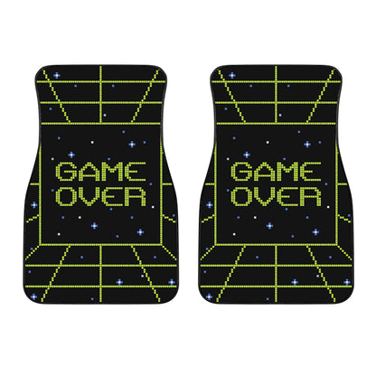 8-Bit Game Over Print Front Car Floor Mats