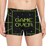 8-Bit Game Over Print Men's Boxer Briefs