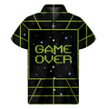 8-Bit Game Over Print Men's Short Sleeve Shirt