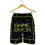 8-Bit Game Over Print Men's Shorts