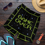 8-Bit Game Over Print Men's Shorts