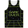 8-Bit Game Over Print Men's Tank Top