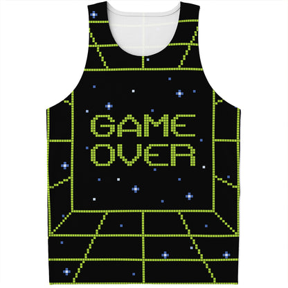 8-Bit Game Over Print Men's Tank Top