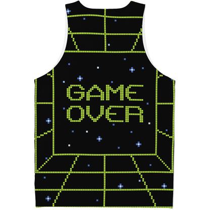 8-Bit Game Over Print Men's Tank Top