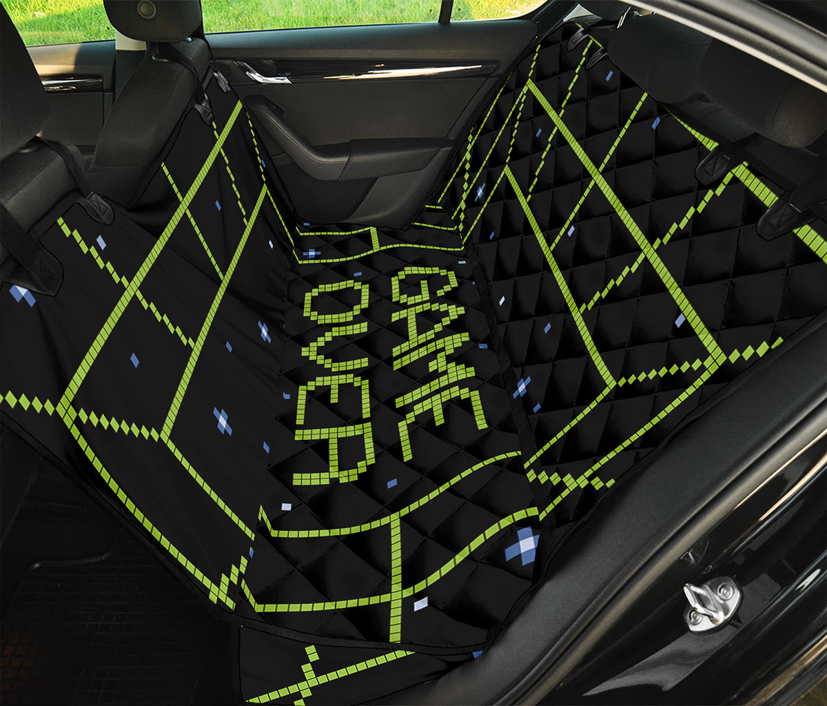 8-Bit Game Over Print Pet Car Back Seat Cover