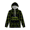 8-Bit Game Over Print Pullover Hoodie