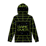 8-Bit Game Over Print Pullover Hoodie