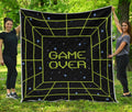8-Bit Game Over Print Quilt