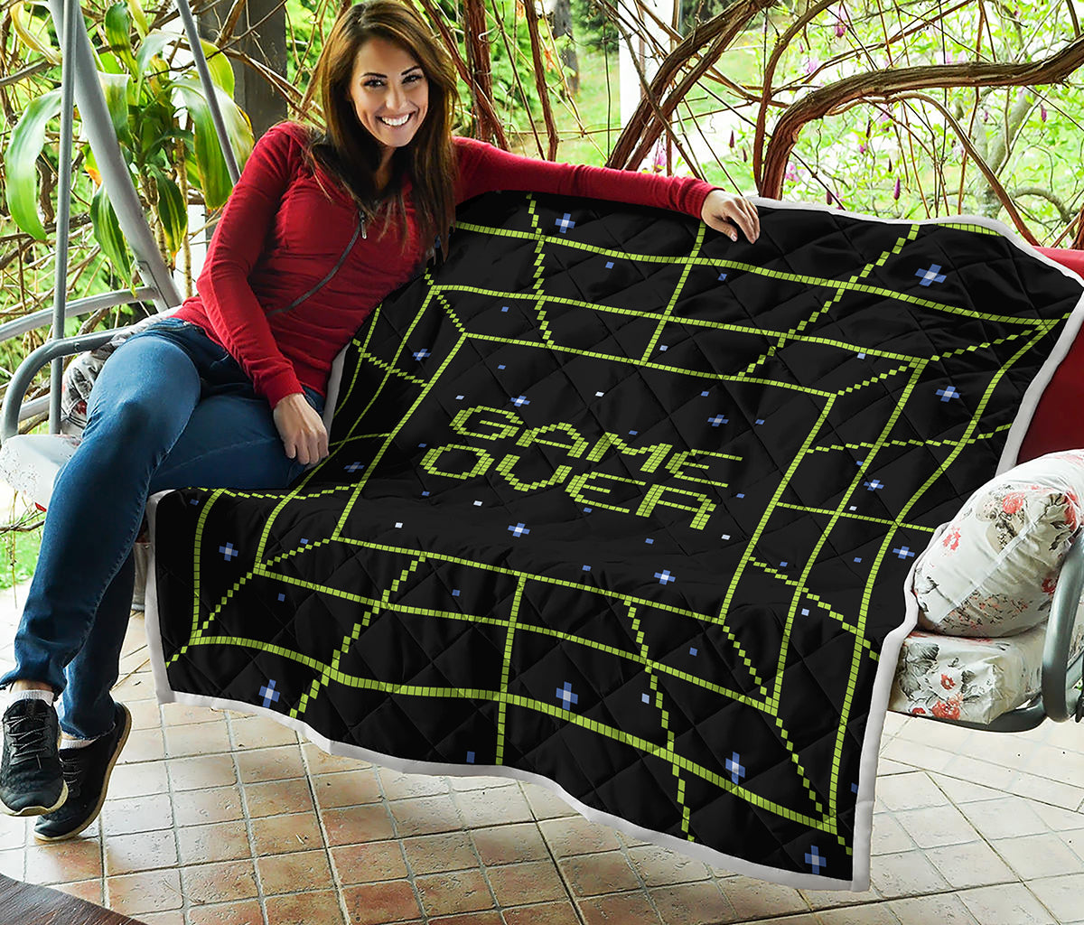 8-Bit Game Over Print Quilt