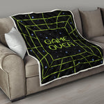 8-Bit Game Over Print Quilt