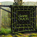 8-Bit Game Over Print Quilt