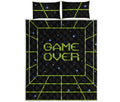 8-Bit Game Over Print Quilt Bed Set