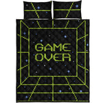 8-Bit Game Over Print Quilt Bed Set