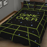8-Bit Game Over Print Quilt Bed Set