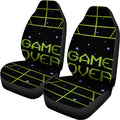 8-Bit Game Over Print Universal Fit Car Seat Covers