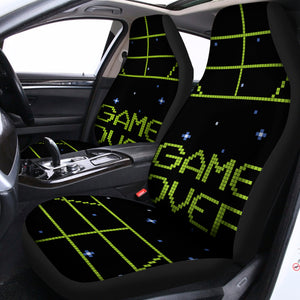 8-Bit Game Over Print Universal Fit Car Seat Covers