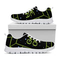 8-Bit Game Over Print White Running Shoes