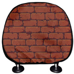 8-Bit Pixel Brick Wall Print Car Headrest Covers