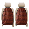 8-Bit Pixel Brick Wall Print Car Seat Organizers