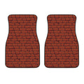8-Bit Pixel Brick Wall Print Front Car Floor Mats