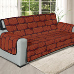 8-Bit Pixel Brick Wall Print Oversized Sofa Protector