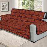 8-Bit Pixel Brick Wall Print Oversized Sofa Protector