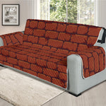 8-Bit Pixel Brick Wall Print Oversized Sofa Protector