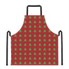 8-Bit Pixel Christmas Tree Pattern Print Apron