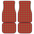 8-Bit Pixel Christmas Tree Pattern Print Front and Back Car Floor Mats