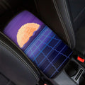 8-Bit Pixel Digital Landscape Print Car Center Console Cover