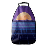8-Bit Pixel Digital Landscape Print Car Seat Organizers
