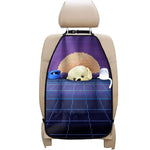 8-Bit Pixel Digital Landscape Print Car Seat Organizers