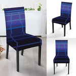 8-Bit Pixel Digital Landscape Print Dining Chair Slipcover