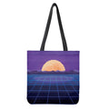 8-Bit Pixel Digital Landscape Print Tote Bag