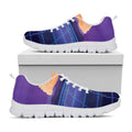 8-Bit Pixel Digital Landscape Print White Running Shoes