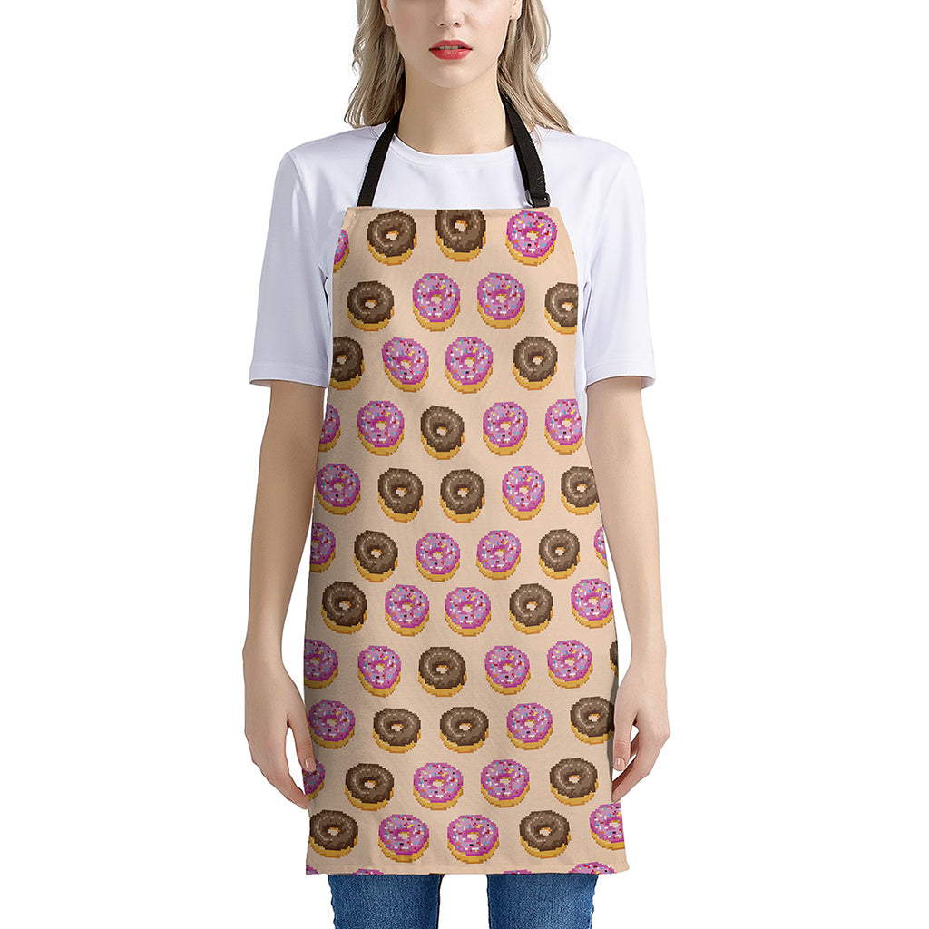 8-Bit Pixel Donut Print Apron