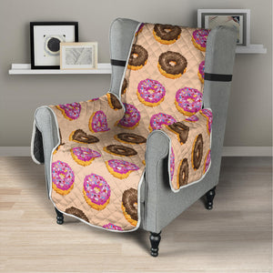 8-Bit Pixel Donut Print Armchair Protector