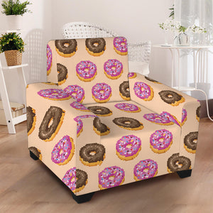 8-Bit Pixel Donut Print Armchair Slipcover