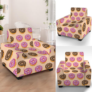 8-Bit Pixel Donut Print Armchair Slipcover