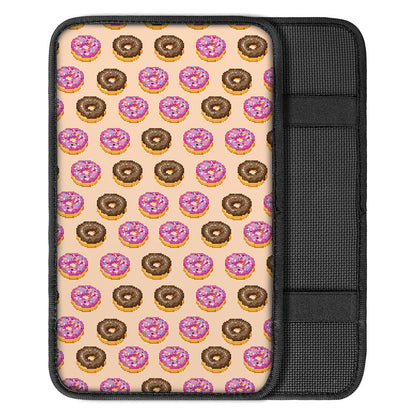 8-Bit Pixel Donut Print Car Center Console Cover