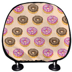 8-Bit Pixel Donut Print Car Headrest Covers