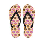 8-Bit Pixel Donut Print Flip Flops